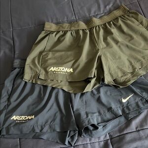 Nike Arizona Softball gray and navy nike shorts